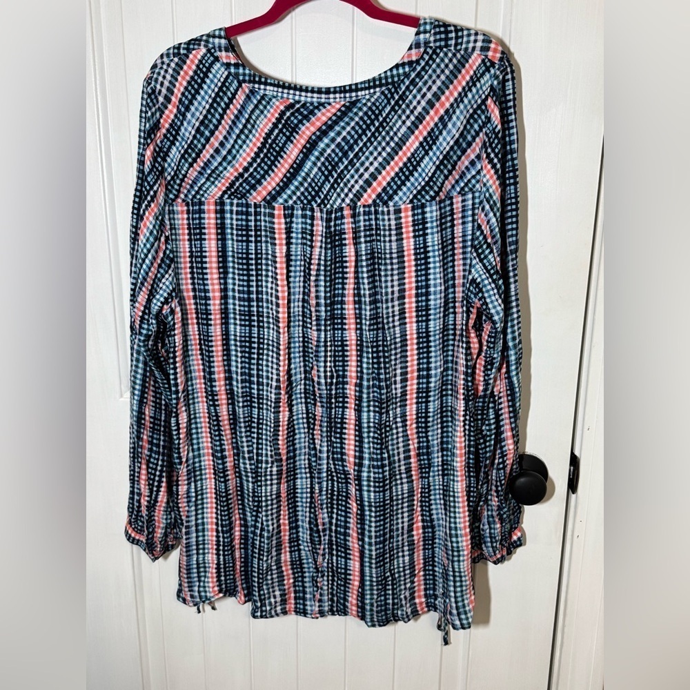 Lane Bryant - No-Peek Button-Front Waist Detail Blouse - Picture 9 of 9